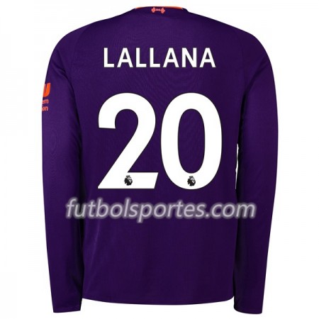 Camisetas Liverpool Lallana 20 Segunda Equipacion 2018/2019 Manga Larga